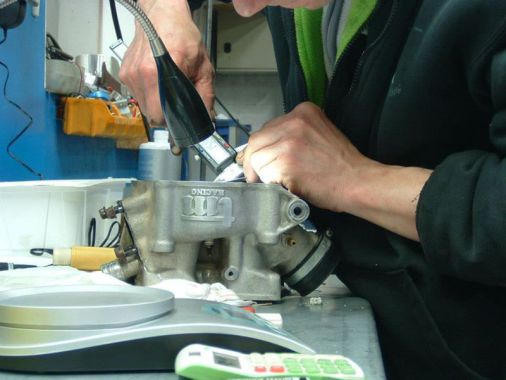 Travaux de préparation culasse