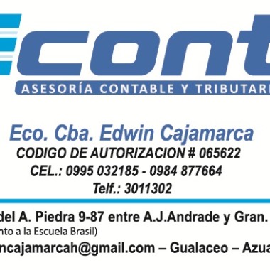 Mat Eco. Edwin Cajamarca