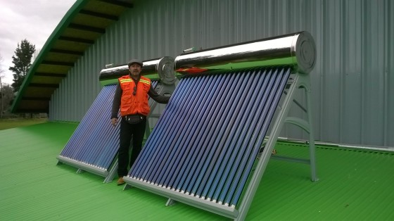 Apoyo solar térmico colegio X región