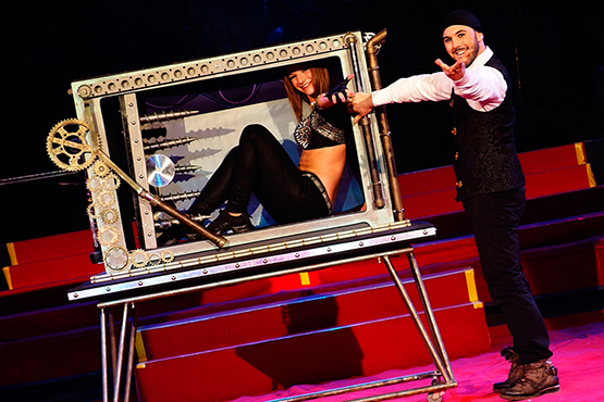 Spectacle de magie a et grandes illusions