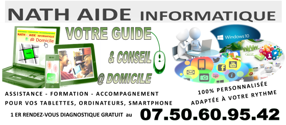 s’initier, progresser, maitriser, acquérir des astuces
FORMATION - AIDE A LA REALISATION sur tout Logiciel Bureatique
En individuel sur site

Le programme de formation et d’assistance est totalement personnalisé et adapté en fonction de vos besoins et de votre activité