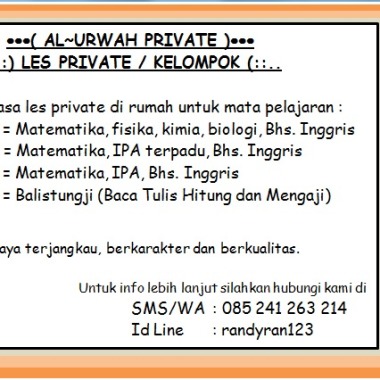 Les Private Matematika + Ipa
