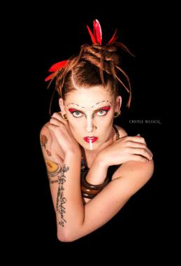 exemple chignon que jai realisé (shooting)