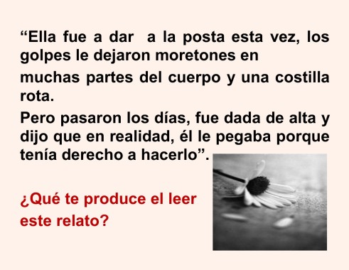 Alto!!!! NO al maltrato