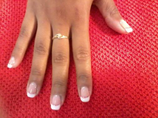 Pose de capsules avec french gel