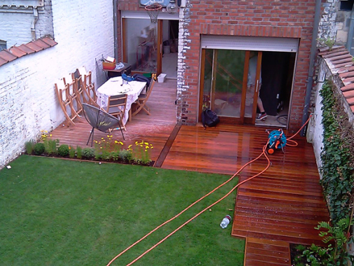 Terrasse bois sur Lille