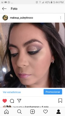 Maquillaje con glitter