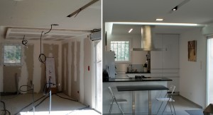 Rénovation d'une maison de village -
Lorsque la cave devient cuisine !