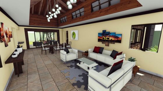 Sala con doble altura