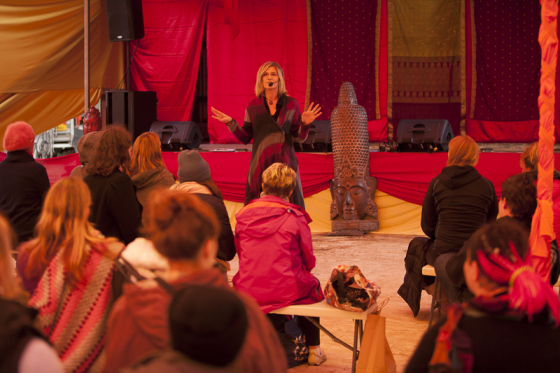 Teaching a workshop at The Seven Sisters .