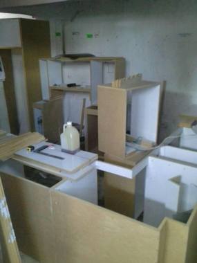 Fabricación de muebles en taller