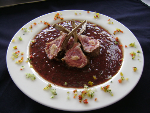 Chuletas de cordero al Cangrejo