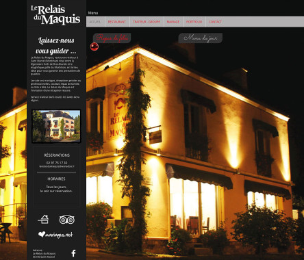 Site web. www.lerelaisdumaquis.com