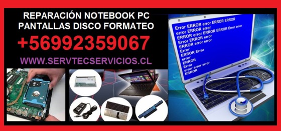 REPARACIÓN COMPUTADORES NOTEBOOK