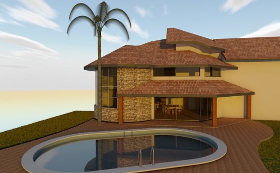 Ampliação residencial em uma edificação antiga.