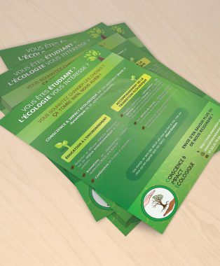 Création d'une affiche au format A4 pour l'Association "Conscience et Impact Écologique".