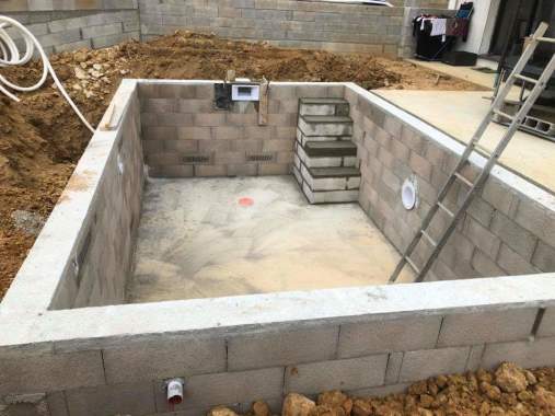 Réalisation d une piscine en béton 