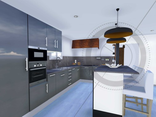 Amenagement d'une cuisine ouverte