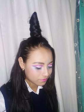 maquillaje de unicornio sin accesorios