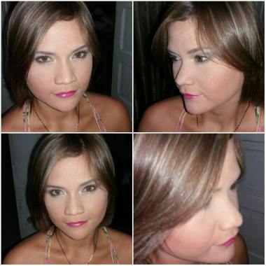 mechaz y hermoso maquillaje