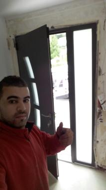 Pose porte d'entrée
