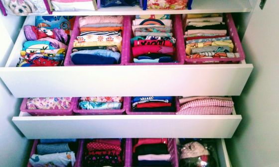 Gaveta baby super organizada