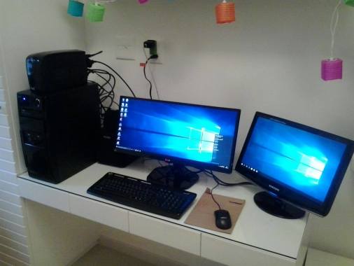Montagem de desktop personalizada