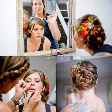 Maquillage et coiffure mariée