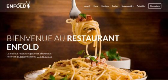 Modèle de site Brasserie