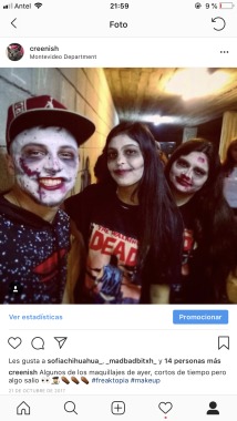 Maquillaje para obra de teatro.