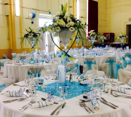 Vase martini pour mariages deco thème mer