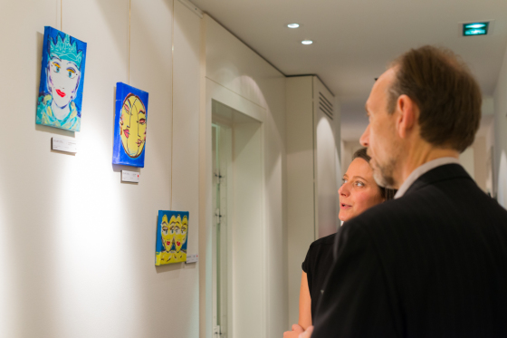 Vernissage de l'exposition de l'artiste Kiddy Citny.