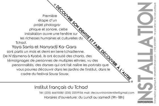 Flyer Exposition photo verso