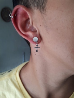 piercing helix e lobe (lóbulo)