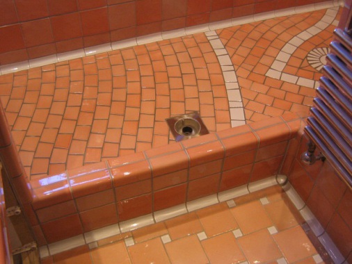Douche a l'italienne lave émaillée