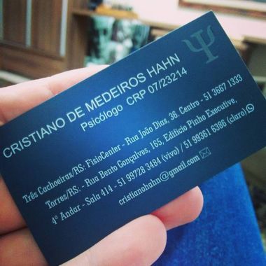 Cristiano Hahn Psicólogo