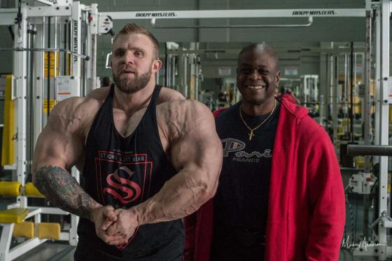 My client Iain, IFBB Pro.