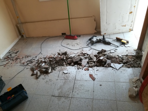 Empezando la excavación