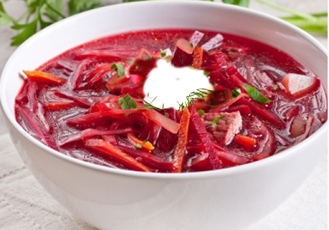 Borsch,une véritable bombe aux vitamines et protéines pour le soirées grrrrr!!!:-)))