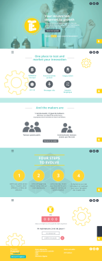 Landing Page - Experience, plateforme de crowdfunding - 2016