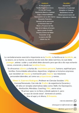 Charlas y Talleres. 