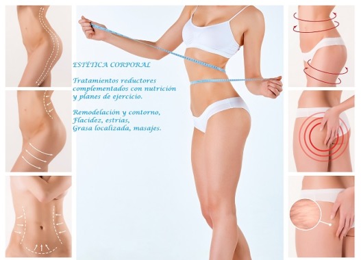Estética corporal - Reducción de medidas - Nutrición