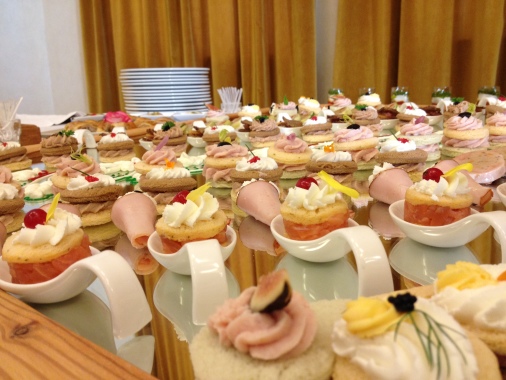 Buffet per il Presidente della Repubblica Napolitano