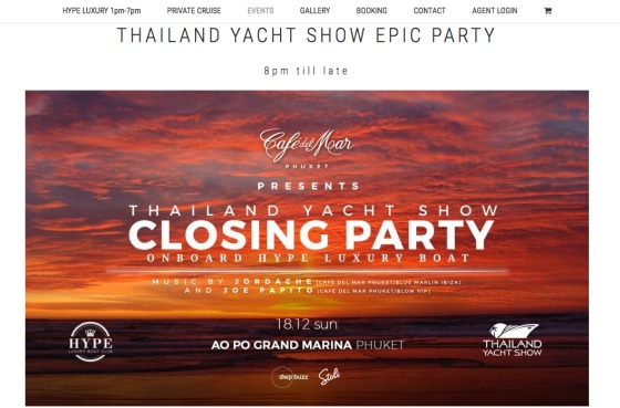 "Thailand Yacht Show & Cafe del Mar" (Thailand) 