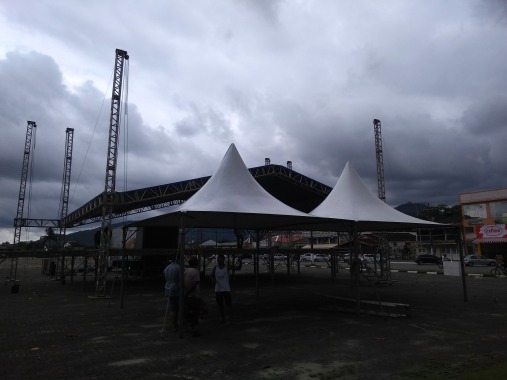 Camarim para show com tendas 5x5