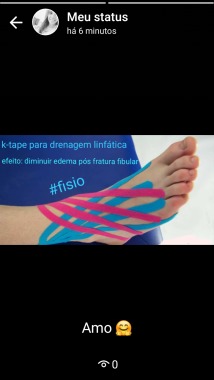 Kinesiotape para drenagem linfática 