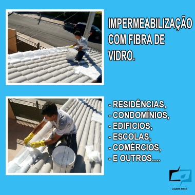 Vedação com fibra de vidro