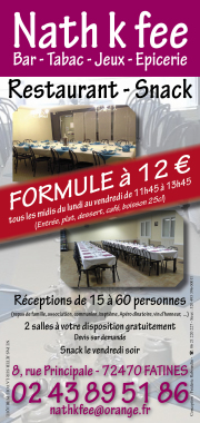 Création et impression de flyers pour un commerçant.