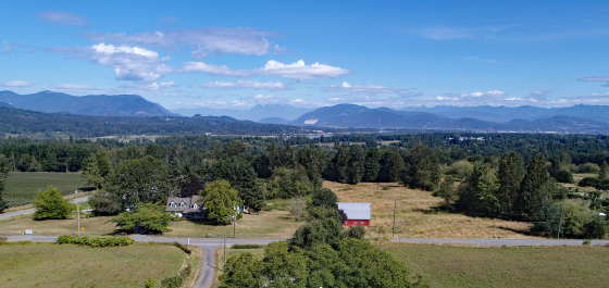 Fraser Valley  acreage with a view towards Harrison
