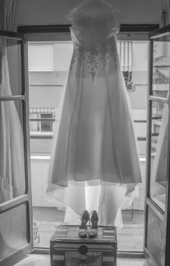 Preparativos en casa de la novia